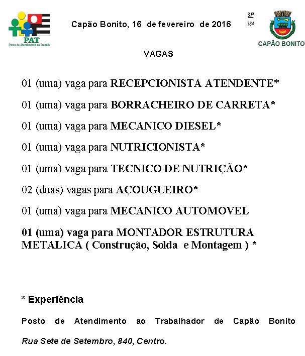 central de vagas