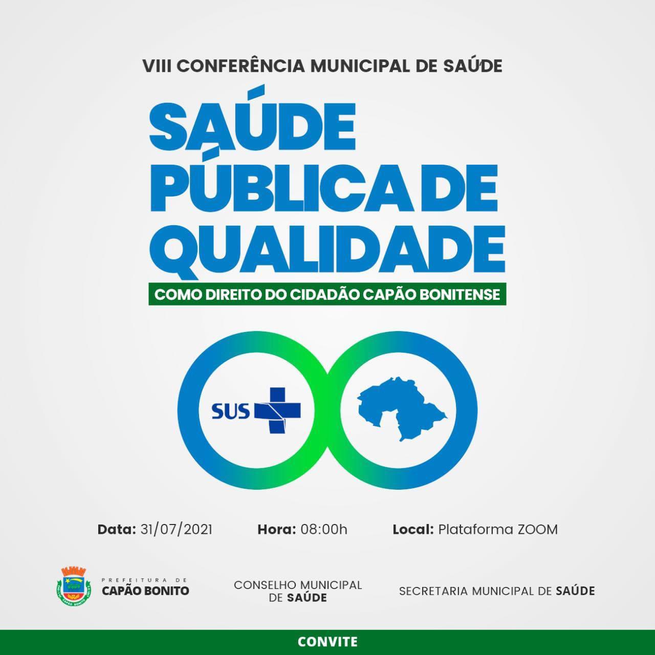 Conferência Municipal De Saúde Prefeitura Municipal De Capão Bonito