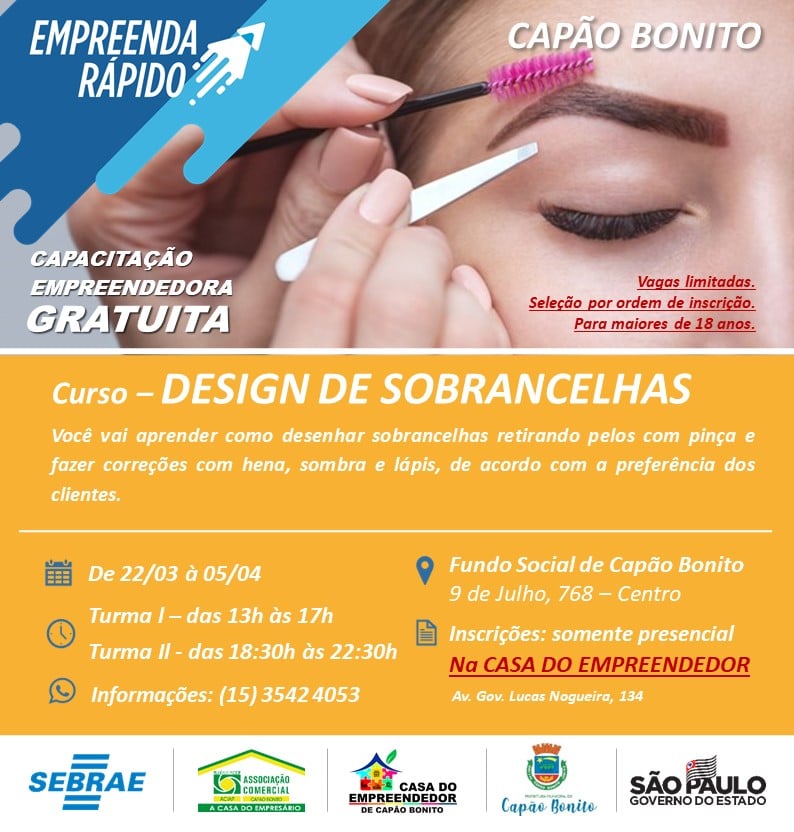 Curso de Design de Sobrancelhas Online Grátis