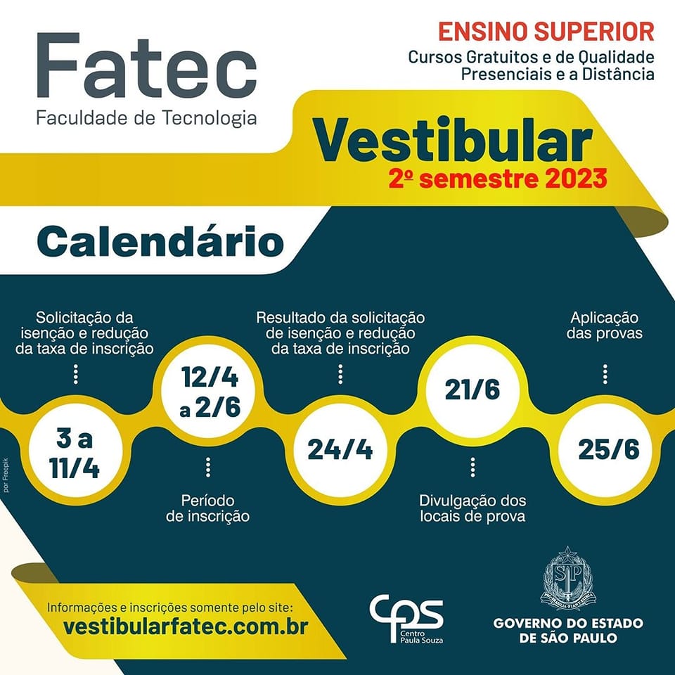 Calendário e Inscrição