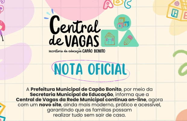 Central de Vagas lança novo site e moderniza atendimento às famílias 