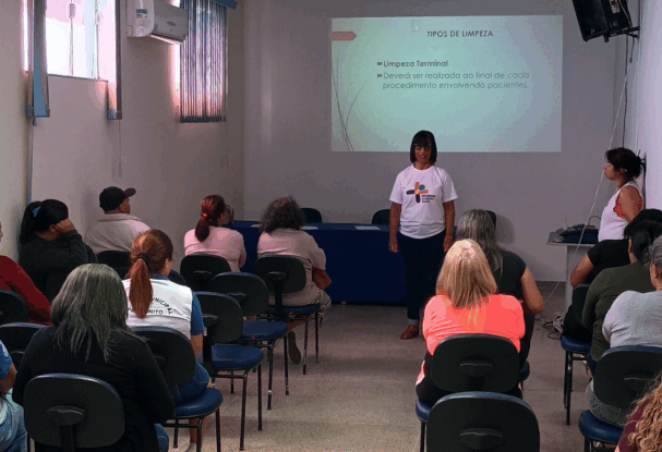 Treinamento reforça higienização em serviços de saúde