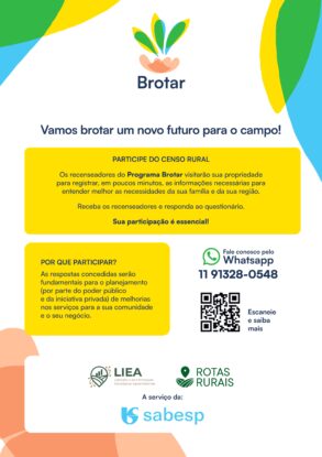 Sabesp inicia Projeto Brotar para mapear saneamento rural em 371 municípios 