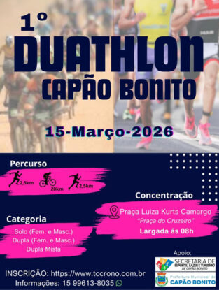 Capão Bonito recebe 1ª edição de Duathlon com provas de corrida e ciclismo