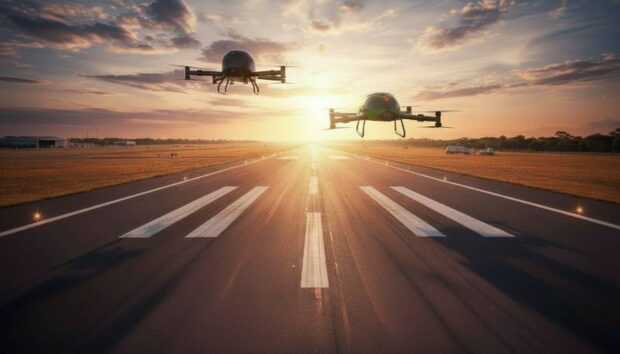 Super Drone testado no aeroporto de Capão Bonito em destaque: Vertical Connect sai na frente e transforma aviação elétrica em negócio real no Brasil