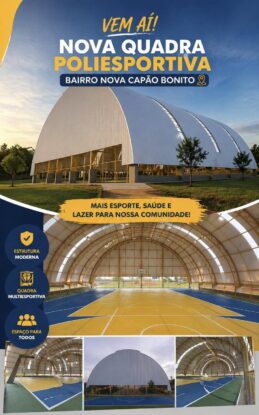 Nova Quadra Poliesportiva da Vila Nova Capão Bonito está sendo licitada
