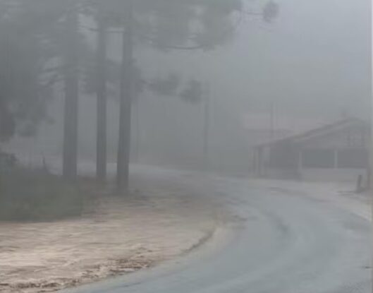 Massa de ar polar derruba temperaturas e cidades da região registram mínimas de até 3,2°C