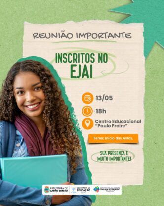 EJAI inicia nova etapa e convoca alunos para reunião de acolhimento em Capão Bonito