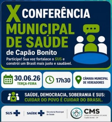 X Conferência Municipal de Saúde reforça participação popular e fortalecimento do SUS em Capão Bonito