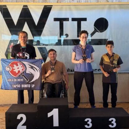 Atletas do Hora do Drive conquistam pódios na 7ª etapa do Torneio WA Table Tennis