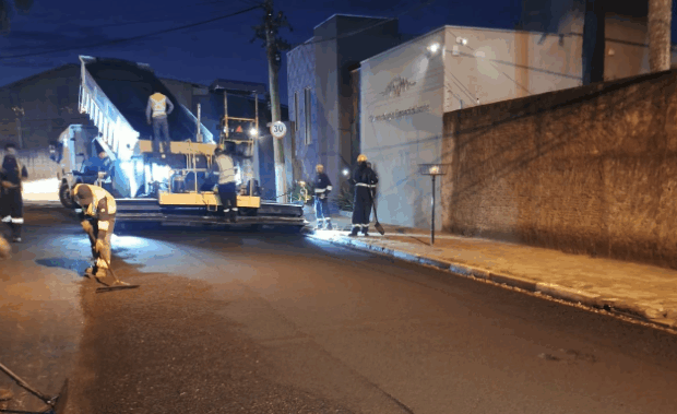 Tem asfalto novo no Jardim Colonial