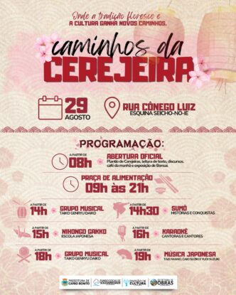 Caminhos da Cerejeira celebra tradição, cultura e a herança japonesa em Capão Bonito