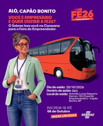 Missão Empresarial levará empreendedores de Capão Bonito à Feira do Empreendedor 2026